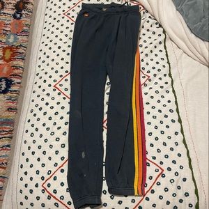 Aviator nation 5 stripe sweatpants